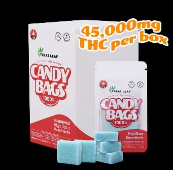 1000mg THC Candy Bags Box